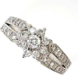 C&A White Gold White Gold (18K) Band Ring (Pre-Owned)
