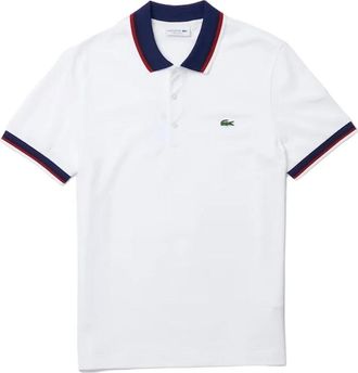 Lacoste Stretch Mini Piqu&eacute; Polo Shirt - Heren - Polos - Wit - S - Katoen - Tops