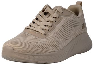 Skechers Womens BOBS Squad Chaos FACE Off, Natural, 38.5 Wide