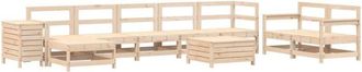 vidaXL 10 Piece Garden Sofa Set Solid Wood Pine vidaXL