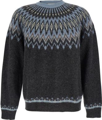 Roberto Collina Grey Crew Neck Sweater