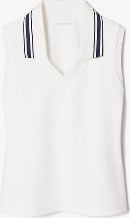 Tory Burch Womens V-Neck Tennis Tank, size XL