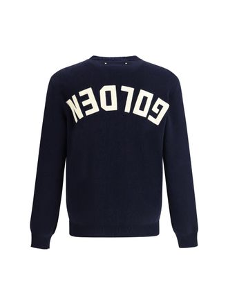 Golden Goose Ribbed Crew Neck Sweater - Navy