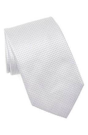 Duchamp Textured Silk Tie in White at Nordstrom Rack