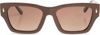 Tory Burch Tory Burch, Sunglasses, female, Brown, Size: 52 MM Rectangular Acetate Sunglasses