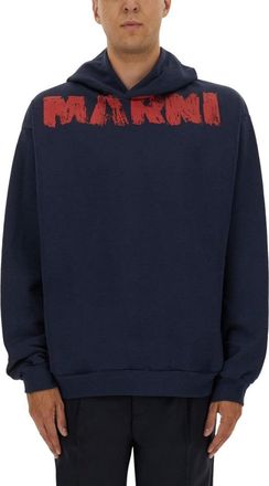 Marni Sweatshirt With Maxi Logo Print
