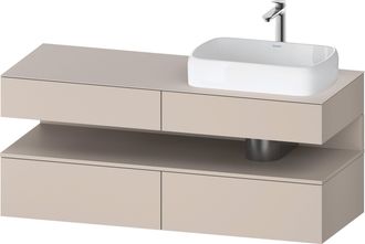 Duravit Qatego Meuble Sous-lavabo En Console, 2 Tiroirs, 2 - Duravit