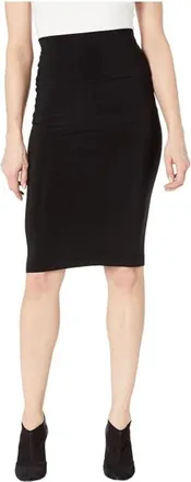 Norma Kamali Tube Skirts Womens Black Jersey Stretch Straight Hem GBO3684