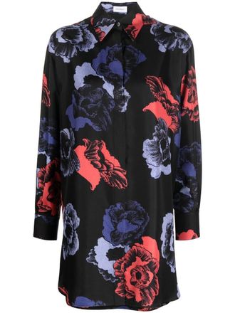 Ferragamo Camicia a fiori - Nero