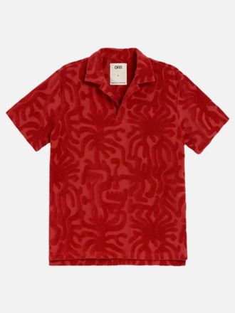 OAS Mens Loefy Polo Shirt In Red