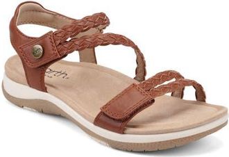 Earth Stellon Ankle Strap Sandal in Med Brown at Nordstrom, Size 9.5