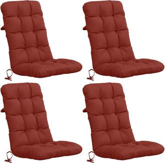 vidaXL Cojines Para Sillas De Respaldo Alto En 4 Piezas Vianen 4 Pcs Vidaxl