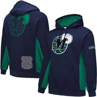 Mitchell & Ness Mens Mitchell & Ness Navy Dallas Mavericks Hardwood Classics Team Origins Fleece Pullover Hoodie at Nordstrom, Size Small