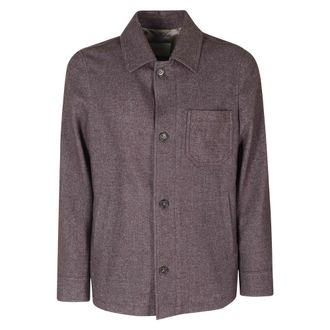 Seventy Giacca Camicia Lana Soft Delav&eacute; - Jackets - Hombre - Marr&oacute;n - XL