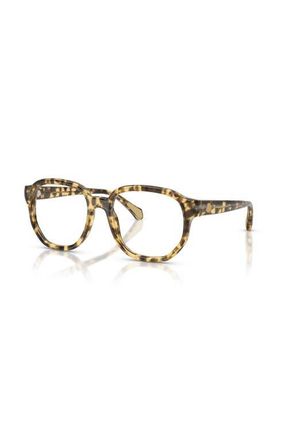 Moncler 55mm Rectangle optical glasses in Tortoise at Nordstrom