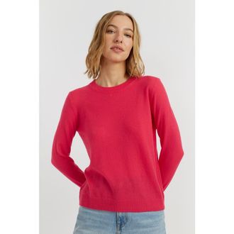 Chinti and Parker Air Cashmere Sweater in Water Melon Pink at Nordstrom, Size X-Large