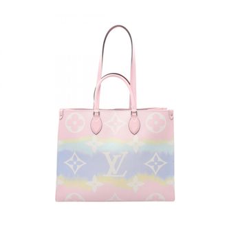 Louis Vuitton Multi-Color Pink Coated Canvas Leather Handbag Tote Bag (Pre-Owned)