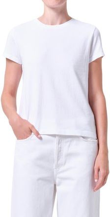 A Gold E Long Line Adine Tee in White at Nordstrom, Size X-Small