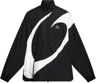 Balenciaga Jas met opstaande kraag - Heren - Zomerjassen - Zwart - L - Leer - Jassen
