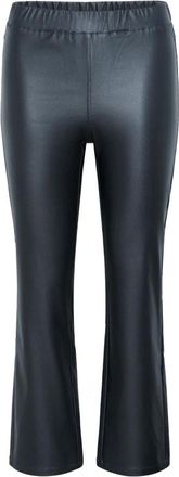 Kaffe KAada Crop Jeggins Broek - Dames - Broeken - Zwart - Maat: XS Leer