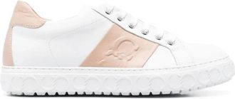 Casadei Bruine Leren Casual Trainers Sneakers - Dames - Sneakers - Bruin - 39 1/2 EU - Leer - Schoenen
