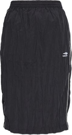 Balenciaga pleated midi skirt - Black