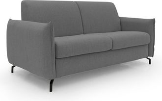 Divani.Store Divani.store - Scarlet Sof&aacute; Cama Convertible En Tejido Mixto De Algod&oacute;n Impermeable 215 Cm (mat.160x197) Antracita