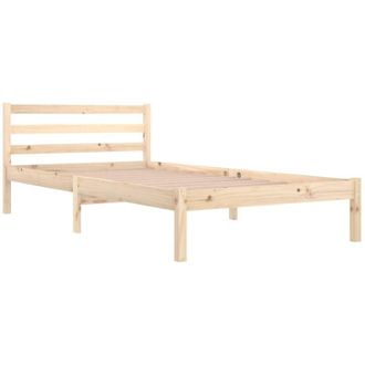 vidaXL Estructura de cama sin colchón madera maciza de pino 100x200 cm Vidaxl