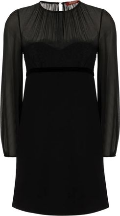 Max Mara Doorzichtige jurk - Zwart