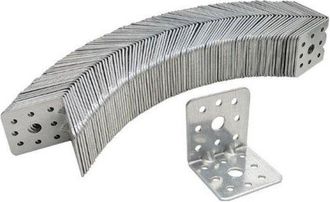 No Brand Escuadra De Esquina - 10 Piezas - 404040 Mm - 1,5 Mm De Grosor - Soporte De Montaje Para Estantes De Madera En Forma De L - Resistente A La Corrosi&oacute;n 