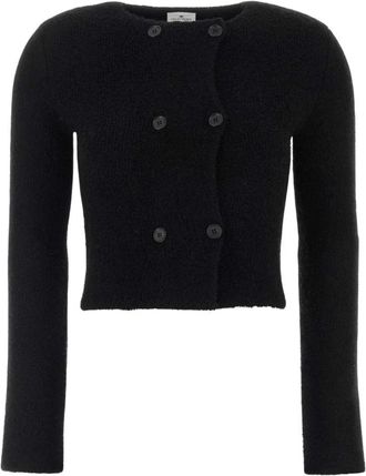 Courr&egrave;ges Wolmix Vest - Dames - Vesten - Zwart - M - Wol - Truien & Vesten