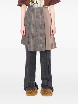 Kolor Minigonna plissettata - Marrone