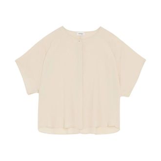 ottod'Ame Dames, Blouses & Shirts, Beige, Maat: S Zijde