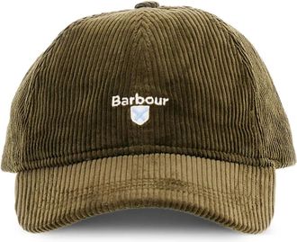 Barbour Preston corduroy logo cap - unisex - Cotton/Cotton - One Size - Green