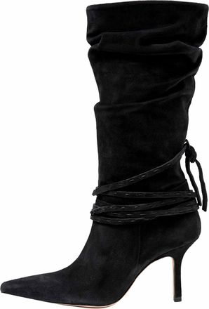 Cinq &agrave; Sept Womens Samina Wrap Around Heel Boots, Black, 7.5 UK