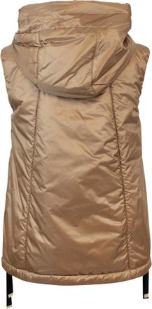 Max Mara Womens Gilet Greengo Caramel Polyester Waistcoats & Gilets