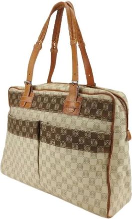 Loewe Pre-owned Tote Bags, female, Beige, Size: ONE SIZE Pre-owned Fabric Tote
