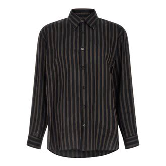 Dries Van Noten Croom Cupro Shirt - male - Dries Van Noten - Casual Shirts - Black - XL - Shirts