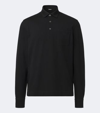 Ermenegildo Zegna Cotton piqu&eacute; polo shirt