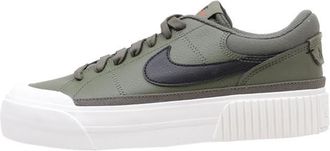 Nike Nike Womens Court Legacy Lift Trainers, Green / black / white, 6.5 UK