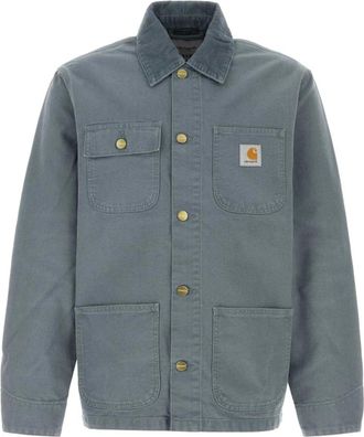 Carhartt Work in Progress Carhartt Wip, Light Jackets, male, Blue, Size: XL Michigan Coat