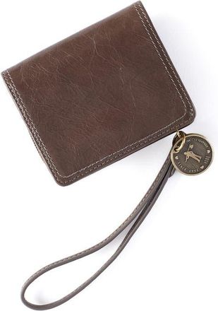 Hobo Coin Leather Wristlet Wallet in Hearthstone at Nordstrom