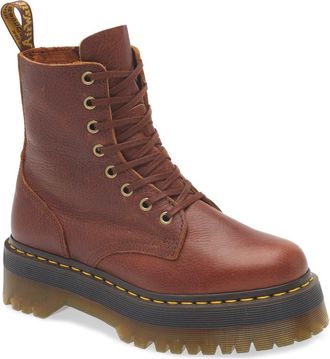 Dr. Martens Jadon Platform Boot in Cashew at Nordstrom, Size 10Us
