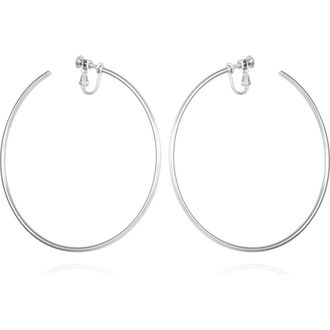 Vince Camuto Hoop Earrings in Silvertone at Nordstrom Rack
