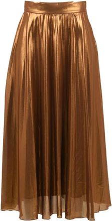 Attic and Barn Bruine Su&egrave;de Rok Model Atsk 007 - Dames - Midirokken - Bruin - M - Su&egrave;de - Rokken