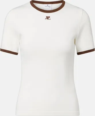 Courr&egrave;ges Courr&egrave;ges Cotton jersey T-shirt