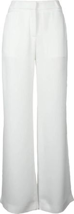 Costume National C. Pantalone - Dames - Wijde Broeken - Wit - XL - Polyester - Broeken