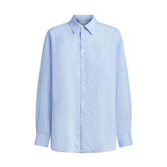 Dondup Dames, Blouses & Shirts, Blauw, Maat: M Viscose