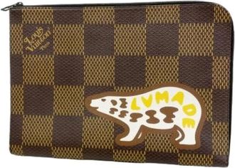 Louis Vuitton Pre-owned Clutches, male, Brown, Size: ONE SIZE Pre-owned Pochette Jour Clutch Bag