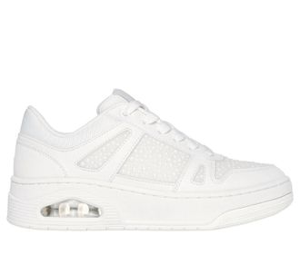 Skechers Womens Uno Court Sneakers In Opulent Pearls